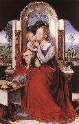 MASSYS, Quentin The Virgin Enthroned sg oil painting on canvas